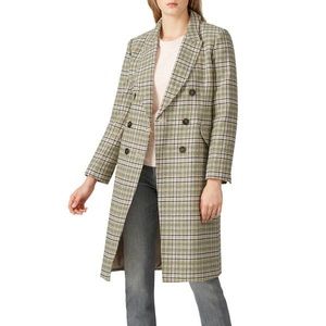 J Crew Bonita Plaid Wool Blend Coat Size 12